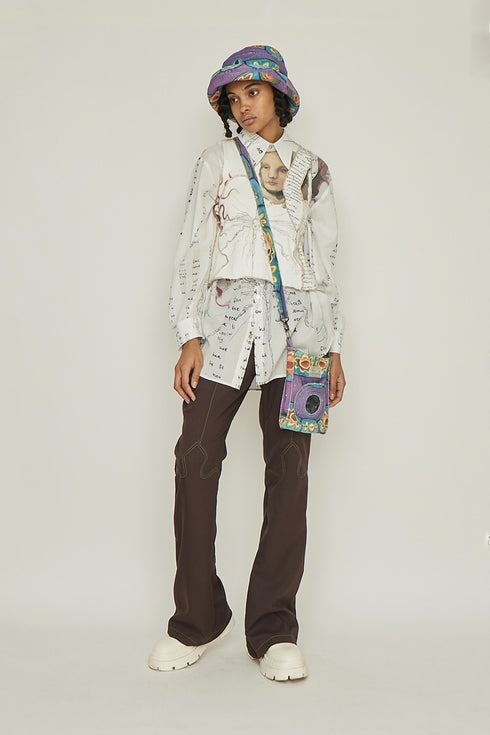 【RESTOCK】 SPACEY WESTERN  TROUSERS -BROWN- *Last1